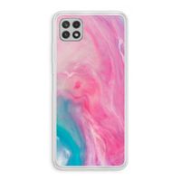 Roze explosie: Samsung Galaxy A22 4G Transparant Hoesje