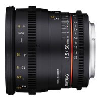 Samyang 50mm T1.5 VDSLR AS UMC Sony E-mount objectief