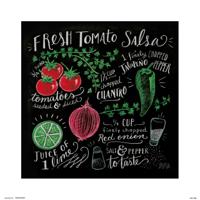 Kunstdruk Lily and Val - Fresh Tomata Salsa 30x30cm