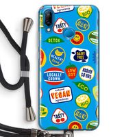 Fruitsticker: Huawei P20 Lite Transparant Hoesje met koord