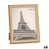 Fotolijsten Gift Decor Bruin Gouden Glas Polypropyleen (6 Stuks)