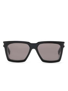 Saint Laurent lunettes de soleil teintées à monture carrée - Noir