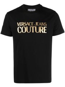 Versace Jeans Couture t-shirt en coton à logo imprimé - Noir