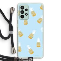 Ananasjes: Samsung Galaxy A52s 5G Transparant Hoesje met koord
