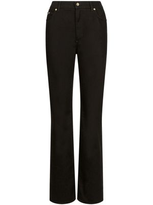 Dolce & Gabbana jean ample à patch logo - Noir