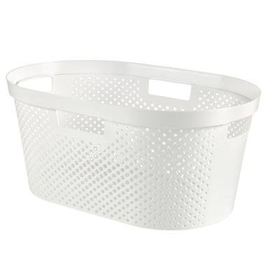 Curver infinity dots wasmand 40l wit