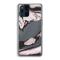 Roze stroom: Oppo Find X3 Transparant Hoesje