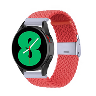 Braided nylon bandje - Lichtrood - Samsung Galaxy watch 7 / Galaxy Watch FE - 40mm & 44mm