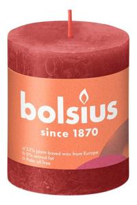 Bolsius Stompkaars Delicate Red Ø68 mm - Hoogte 8 cm - Rood - 35 branduren