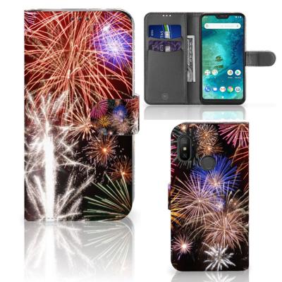 Xiaomi Mi A2 Lite | Wallet Case | met Pasjes | Vuurwerk