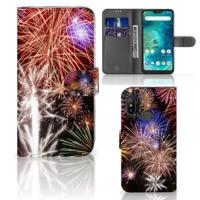 Xiaomi Mi A2 Lite | Wallet Case | met Pasjes | Vuurwerk