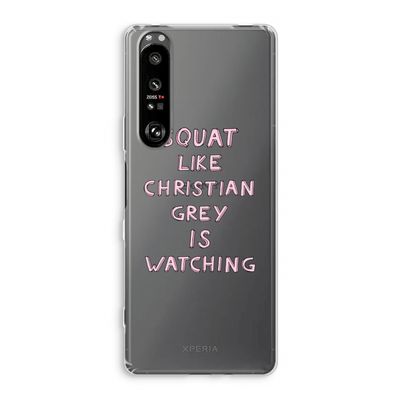 Christian Grey: Sony Xperia 1 III Transparant Hoesje