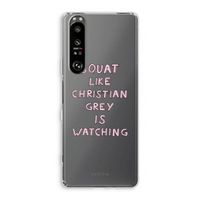 Christian Grey: Sony Xperia 1 III Transparant Hoesje