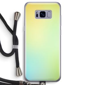 Minty mist pastel: Samsung Galaxy S8 Transparant Hoesje met koord