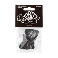 Dunlop 488P114 Tortex Pitch Black Standard Plectrum 1.14mm 12-Pack