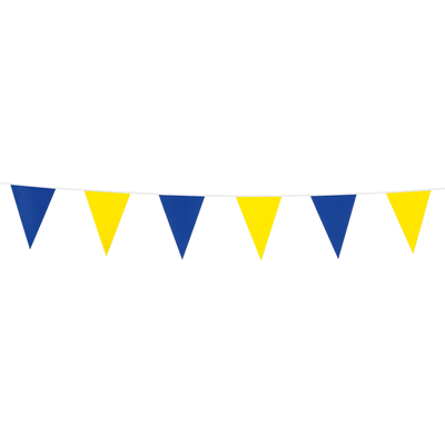Vlaggenlijn Blauw/Geel Klein (3m)