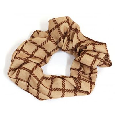 scrunchie Viscose Checkered