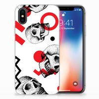 Silicone Back Case Apple iPhone X | Xs Skull Red