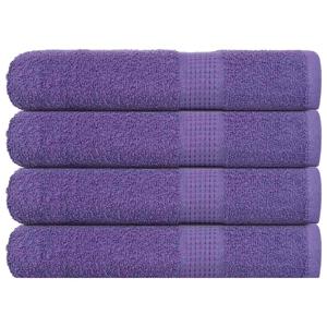 VidaXL Saunahanddoeken 4 st 80x200 cm 360 g/m² 100% katoen paars