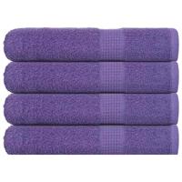 VidaXL Saunahanddoeken 4 st 80x200 cm 360 g/m² 100% katoen paars