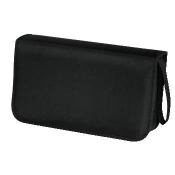 Hama cd wallet nylon 80 zwart