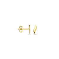 Elegante 14k Geelgouden Oorknoppen - Afmeting 7.5x2mm