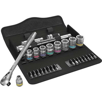 Wera 8100 SB 11 Zyklop Metalen ratelset, 3/8" gereedschapsset
