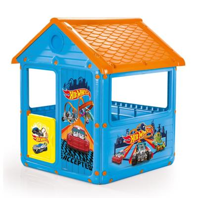 Dolu hot wheels speelhuis 125x100x104 cm blauw/oranje