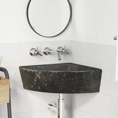 Wand Gemonteerde Hoekkom Grijs (38-45) x (38-45) x 12 cm