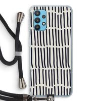 Moroccan stripes: Samsung Galaxy A32 4G Transparant Hoesje met koord