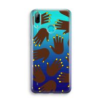 Hands dark: Huawei P Smart (2019) Transparant Hoesje