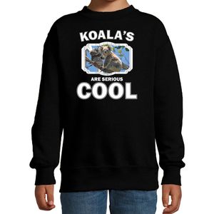 Sweater koalas are serious cool zwart kinderen - koalaberen/ koala beer trui 14-15 jaar (170/176)  -