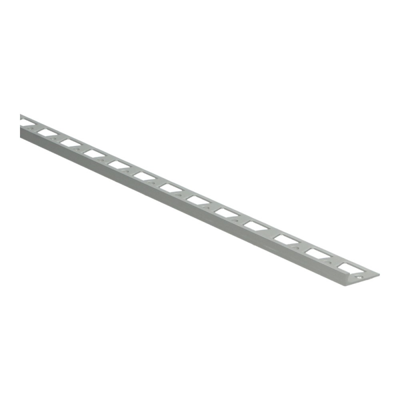 Küberit - In-egaliseer eindprofiel 302 tot 4,5mm PVC zilver (250 cm)