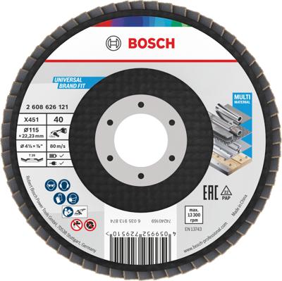 Bosch Accessoires X451 Lamellenschuurschijf | 115 x 22,23 mm | G40 | T29 - 2608626121