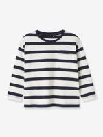 T-shirt met lange mouwen NMMLEROY NAME IT, losse pasvorm marineblauw