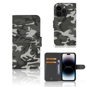 iPhone 15 Pro Telefoon Hoesje Army Light