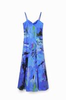 Gemarmerde midi-jurk M. Christian Lacroix - BLUE - XS