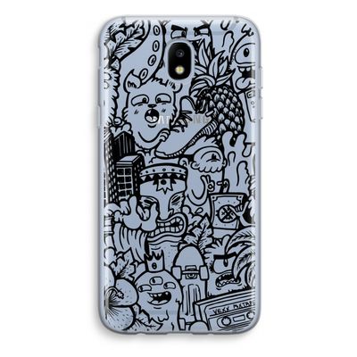 Vexx Black Mixtape: Samsung Galaxy J5 (2017) Transparant Hoesje