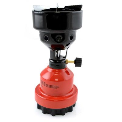2-in-1 Camping Gasbrander - Camping Gaskoker - Gas Kolenbrander - Rood