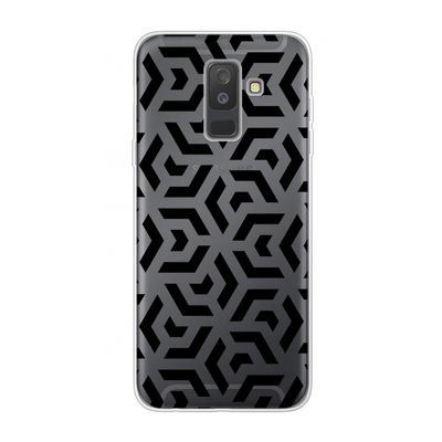 Crazy pattern: Samsung Galaxy A6 Plus (2018) Transparant Hoesje