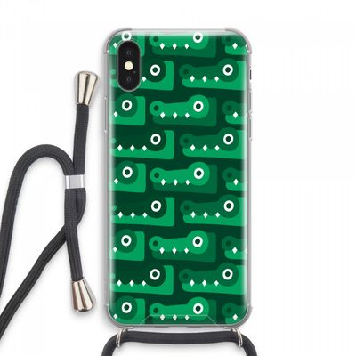 Crocs: iPhone XS Max Transparant Hoesje met koord
