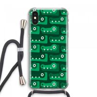 Crocs: iPhone XS Max Transparant Hoesje met koord