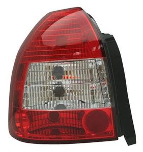 Achterlichten set passend voor Honda Civic HB 3-deurs 1996-2001 - Rood/Helder DLHOR36