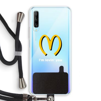 I'm lovin' you: Huawei P Smart Pro Transparant Hoesje met koord