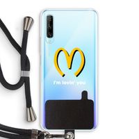 I'm lovin' you: Huawei P Smart Pro Transparant Hoesje met koord