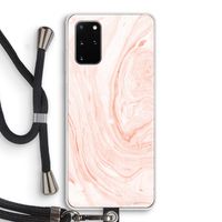 Peach bath: Samsung Galaxy S20 Plus Transparant Hoesje met koord