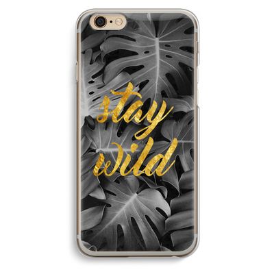 Stay wild: iPhone 6 / 6S Transparant Hoesje