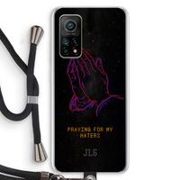 Praying For My Haters: Xiaomi Mi 10T 5G Transparant Hoesje met koord