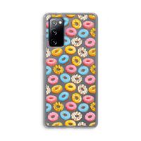 Pink donuts: Samsung Galaxy S20 FE / S20 FE 5G Transparant Hoesje Pink donuts: Samsung Galaxy S20 FE / S20 FE 5G Transparant Hoesje