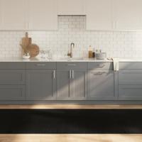 VidaXL Vloerkleed rechthoekig 100x400 cm bamboe zwart